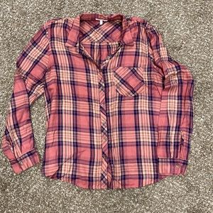 Maurices plaid button down